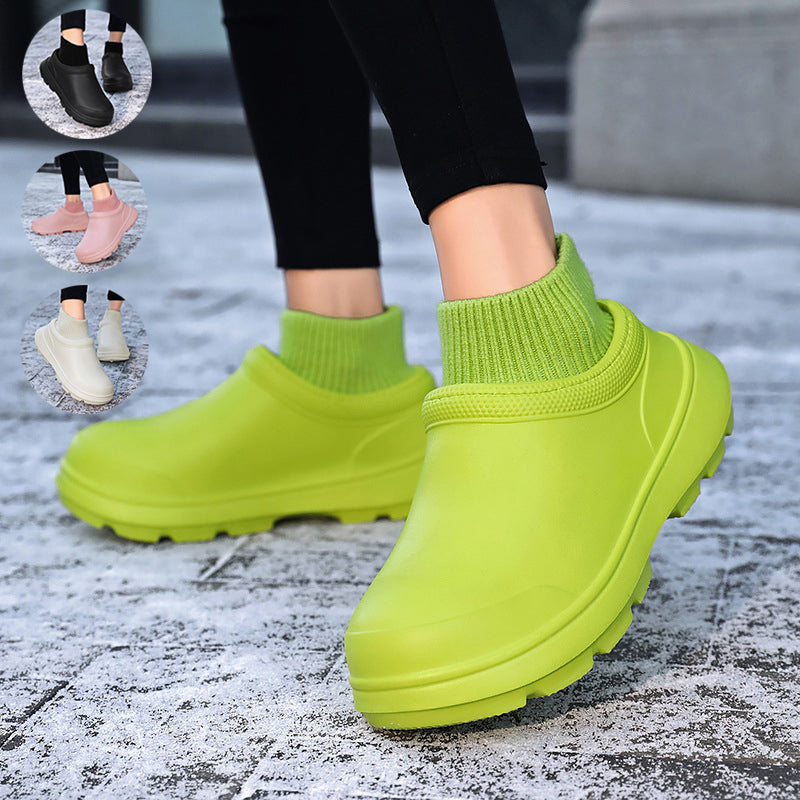 Men&#39;s And Women&#39;s Home Shoes With Thick Bottom Fashion Casual Non-slip Waterproof Chef Shoes
