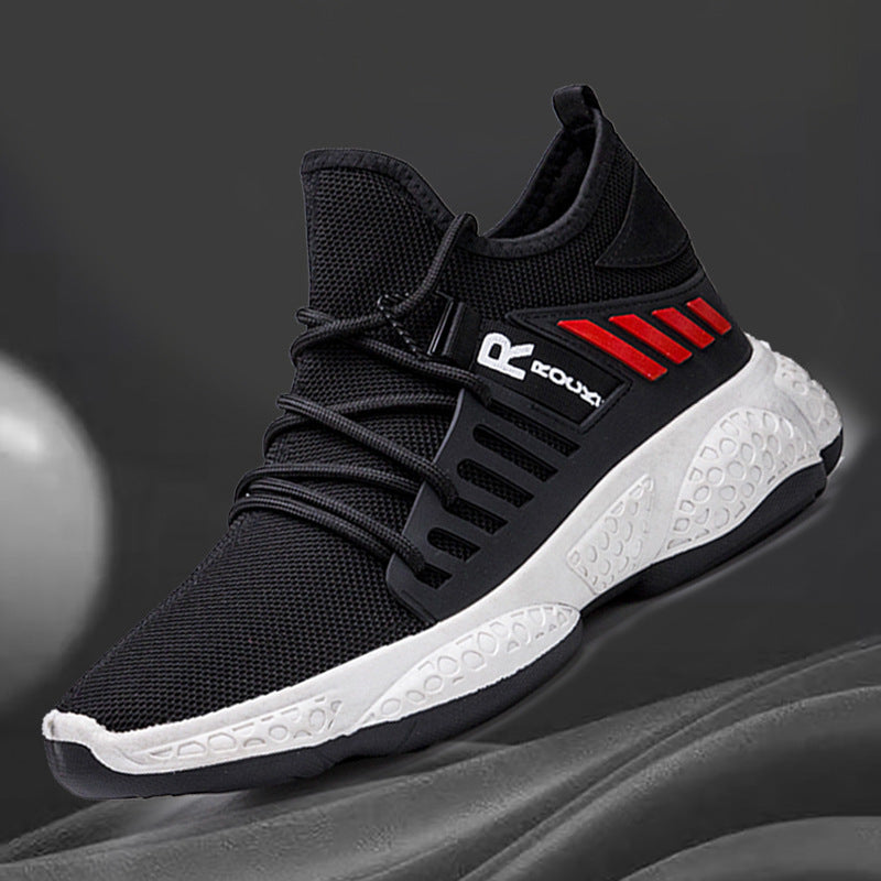Lightweight Running Shoes Men&#39;s Flying Knit Men&#39;s Casual Shoes