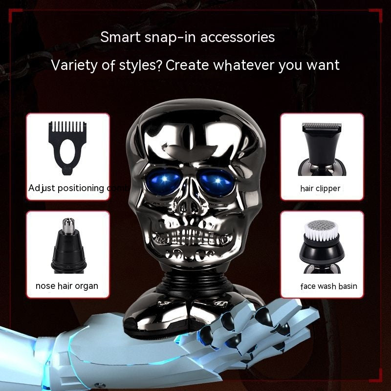 Multifunctional Skull Bald Hair Clipper Shaver