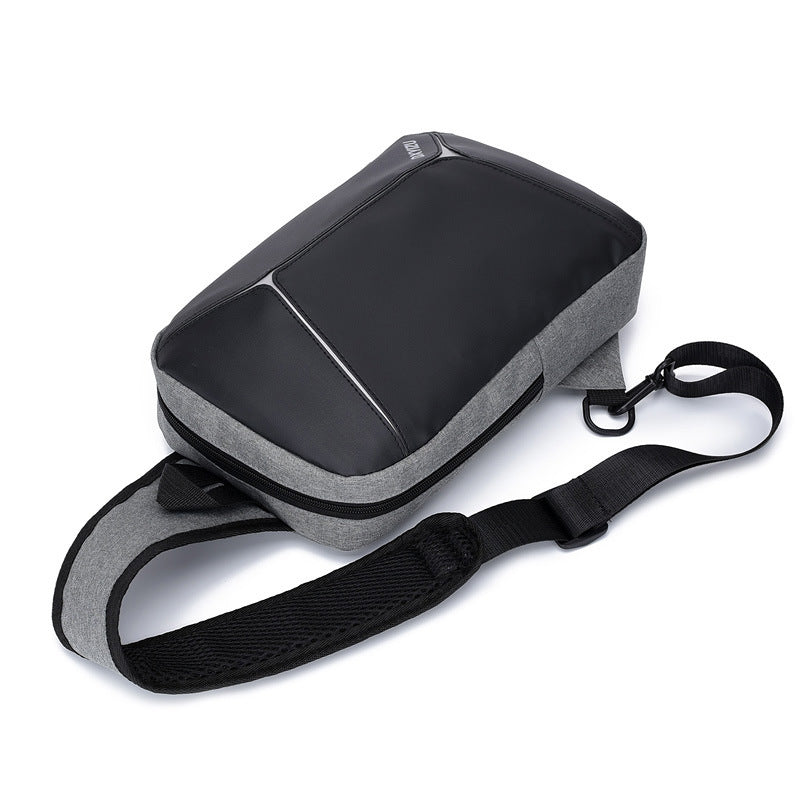 Men&#39;s Rechargeable Messenger Shoulder Bag Anti-theft Business Casual Anti-splashing