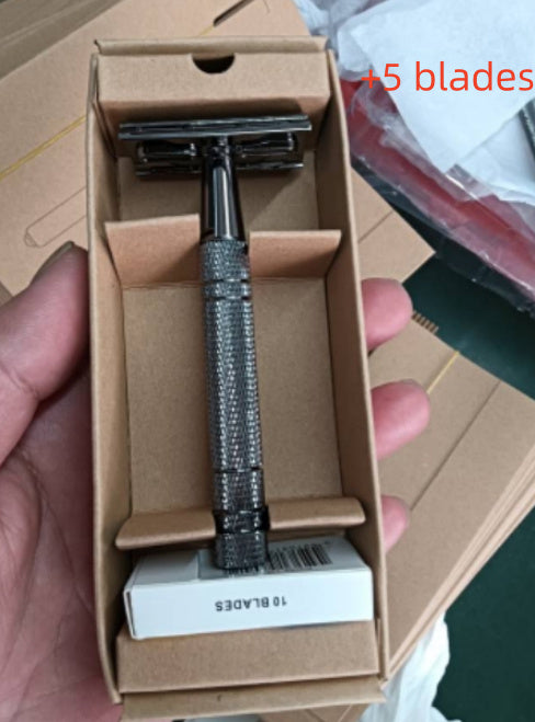 Old-Fashioned Manual Double-Sided Shaving Razor