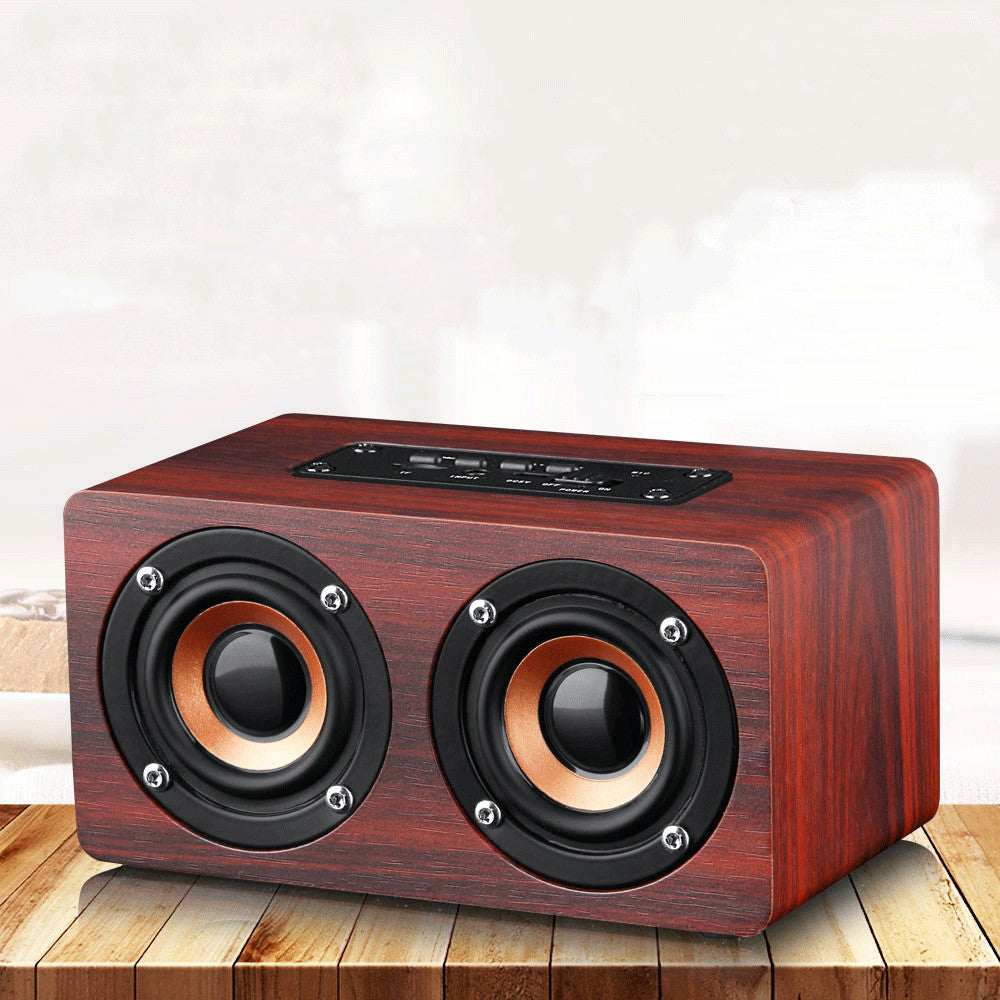 Outdoor Creative Wireless Wooden Bluetooth Speaker
