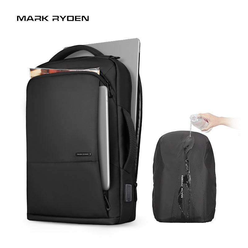 Backpack men&#39;s USB charging computer bag