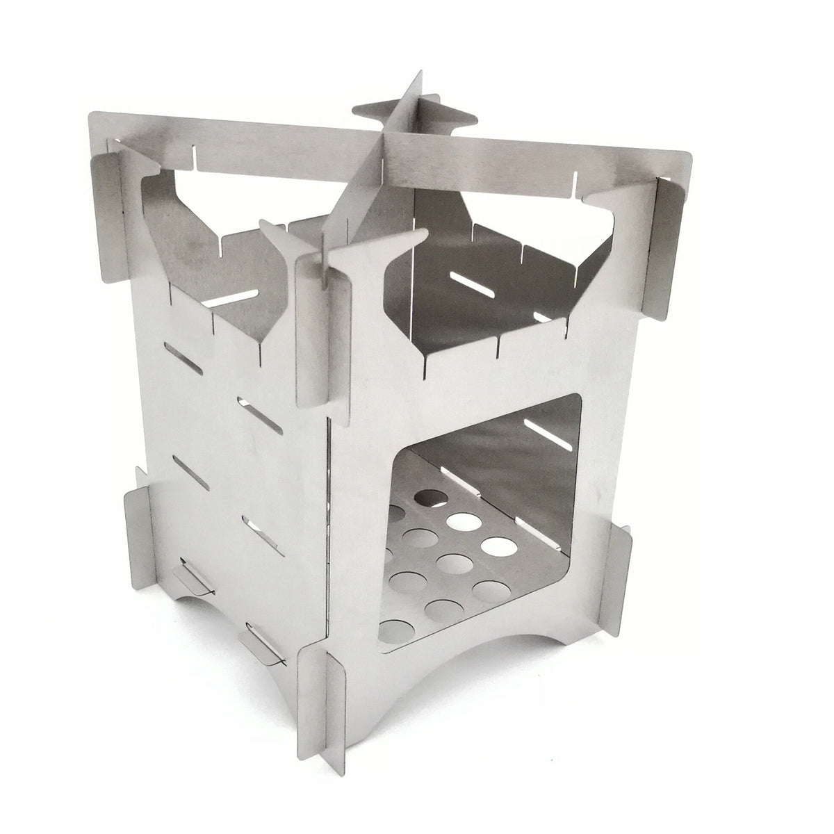 Outdoor Camping Stainless Steel Folding Firewood Stove