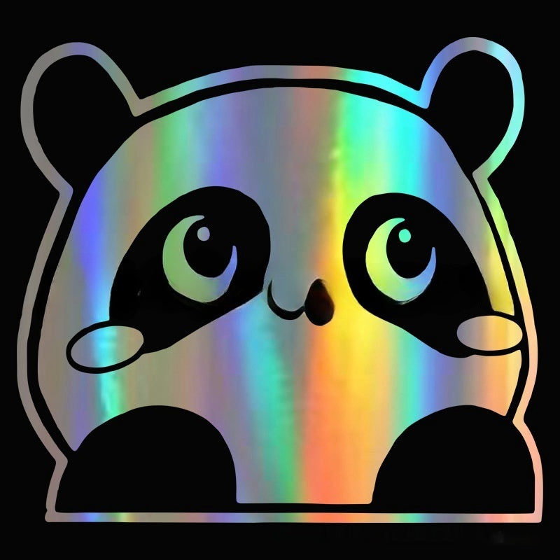 Peeking Panda Automobile Sticker Vinyl Creative Decal Cute Panda Car Accessories