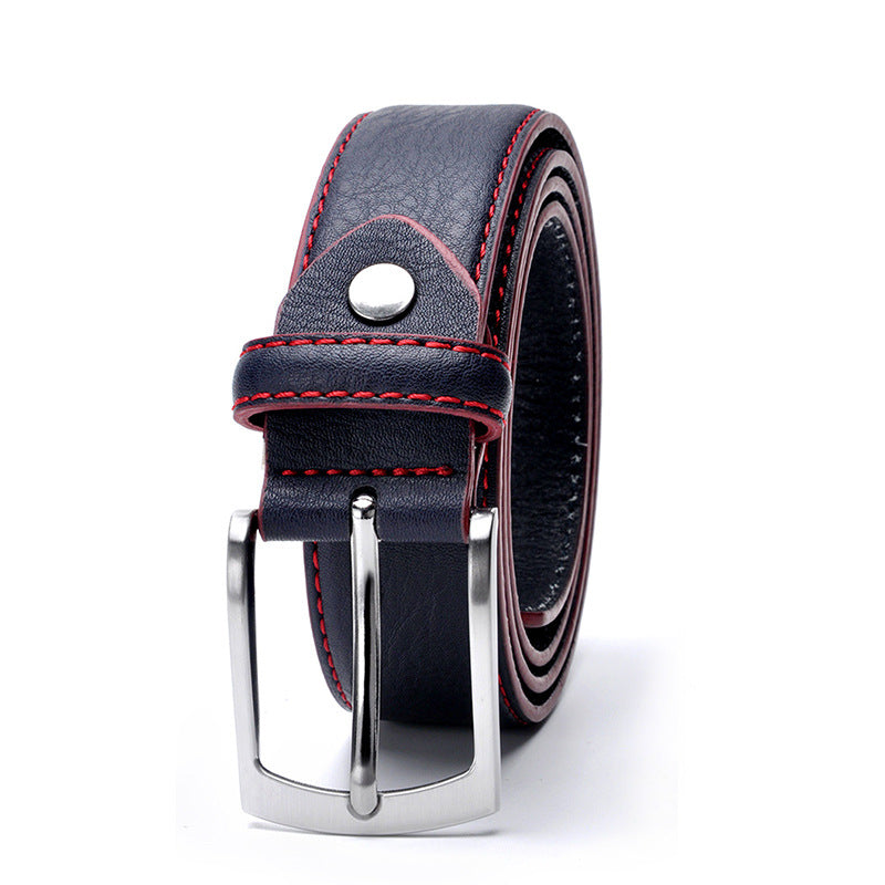 Men&#39;s Belt Pin Buckle Leather Leather Leisure Belt