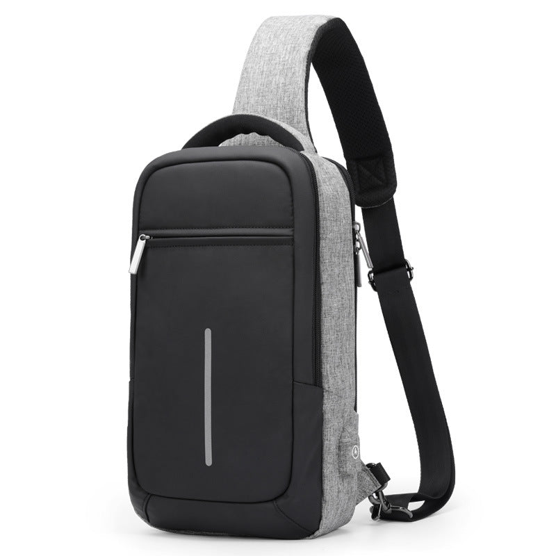 Men&#39;s Bags Shoulder Messenger Bag Tide Brand Student School Bag Sports Canvas Chest Bag Male Korean Waist Bag Backpack