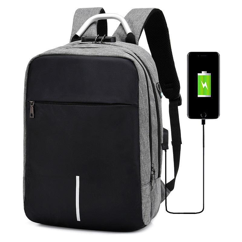Men&#39;s Anti-theft Backpack Usb Notebook Bag