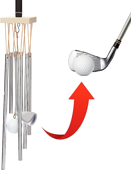 Golf Club &amp; Ball Wind Chime