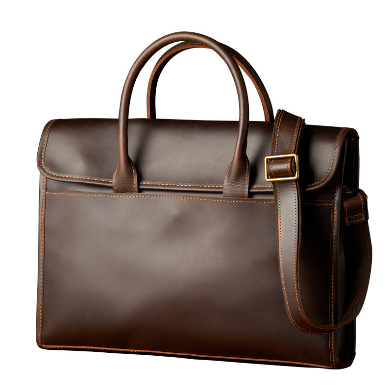 Men&#39;s OL Business Casual Leather Briefcase