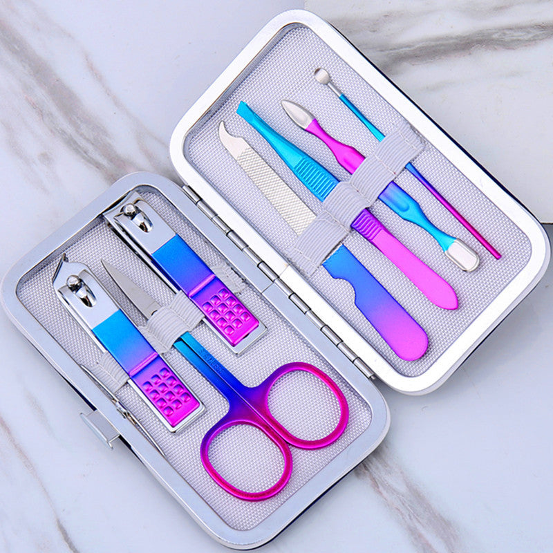 Black Stainless Steel Nail Clipper Tool Set