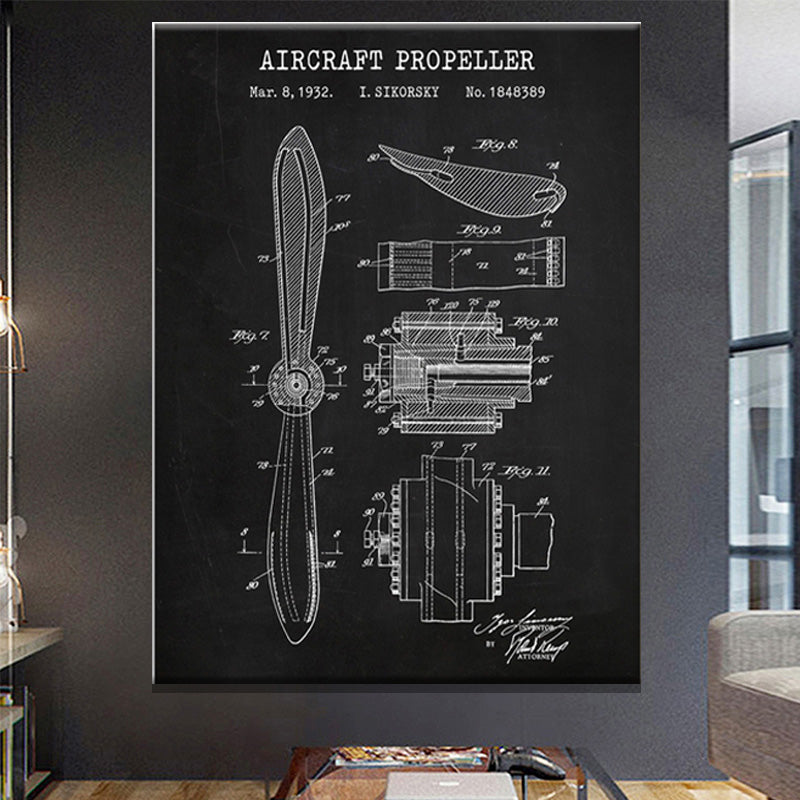 Abstract Art Living Room Kitchen Canvas Painting