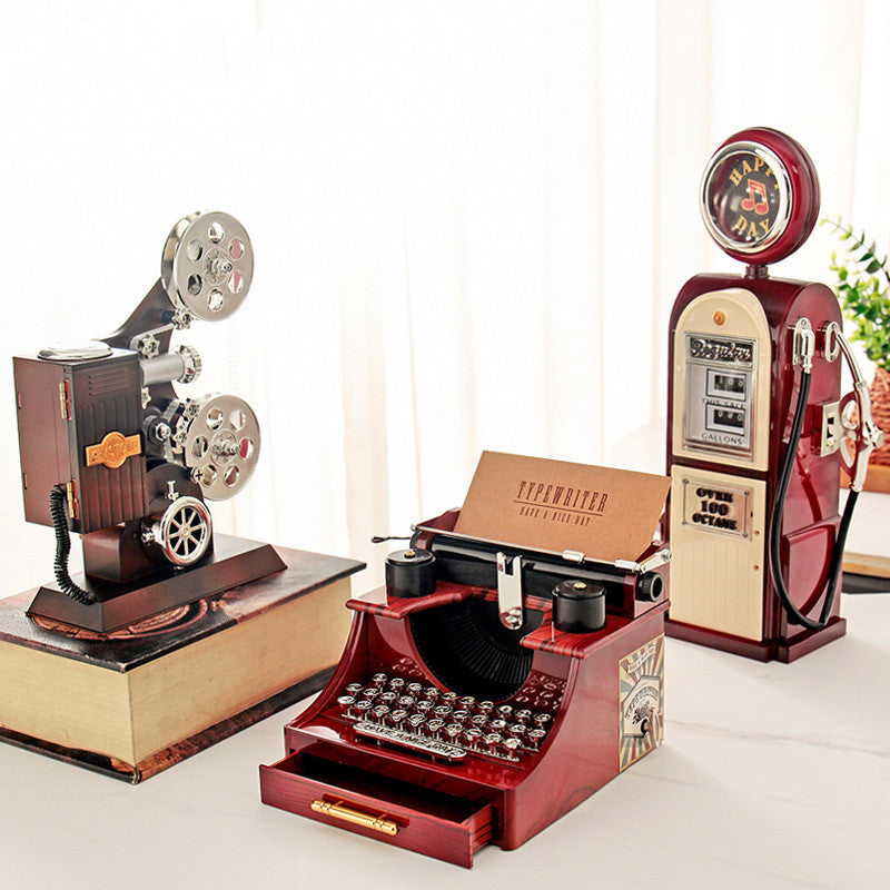 Retro Nostalgic Projector Typewriter Decorative Ornaments