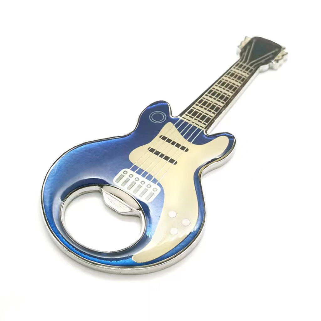 Metal Magnetic Suction Beer Guitar Bottle Opener Refrigerator Sticker
