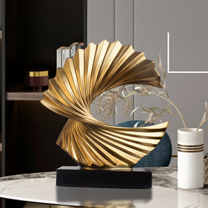 Abstract Bonanza TV Wine Cabinet Living Room Decoration Gold Office Ornaments