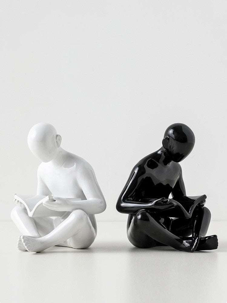 Creative And Simple Reading Book By Art Ceramic Book Holder