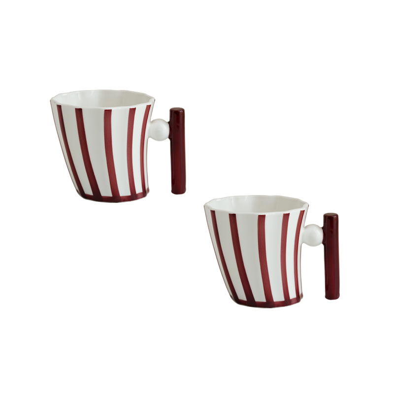 Vintage Striped Viking Mug Creative Ceramics