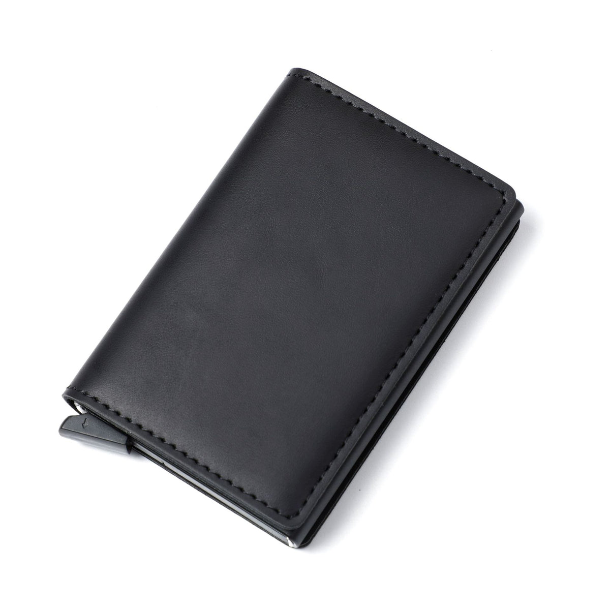 Shield Anti-theft Brush Ultra-thin Credit Card Aluminum Alloy Card Case Metal Men&#39;s Multi-card Wallet