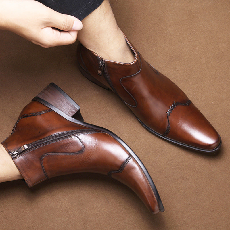 Fashion Korean Hairdresser&#39;s Men&#39;s Boots