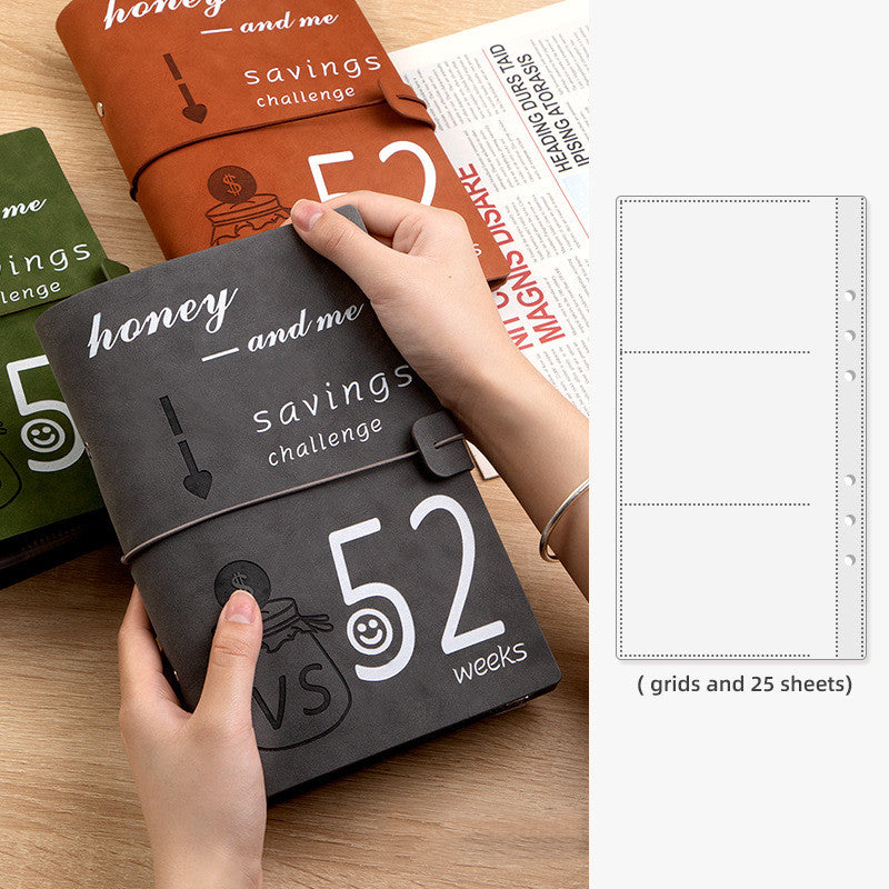 52 Weeks Couple Challenge Saving Journal Book