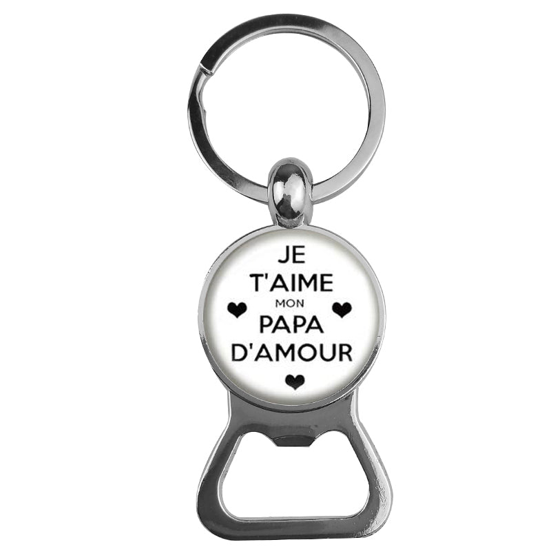 Ornaments Time Gemstone Bottle Opener Keychain