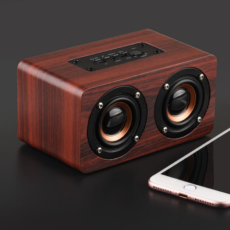 Outdoor Creative Wireless Wooden Bluetooth Speaker
