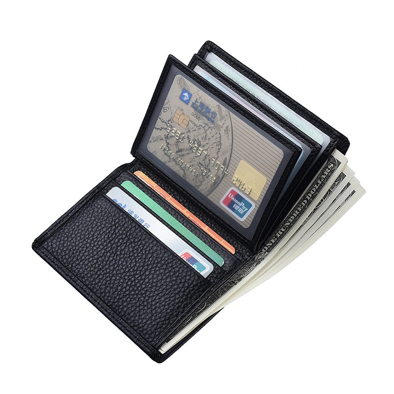 Multifunctional Short Leather Driver&#39;s License Wallet