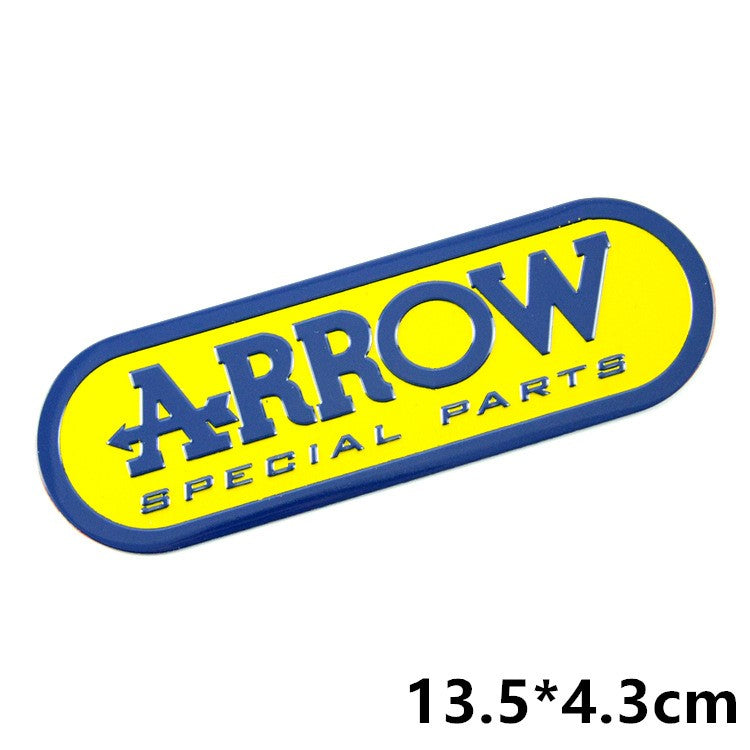 Motorcycle exhaust pipe high temperature sticker