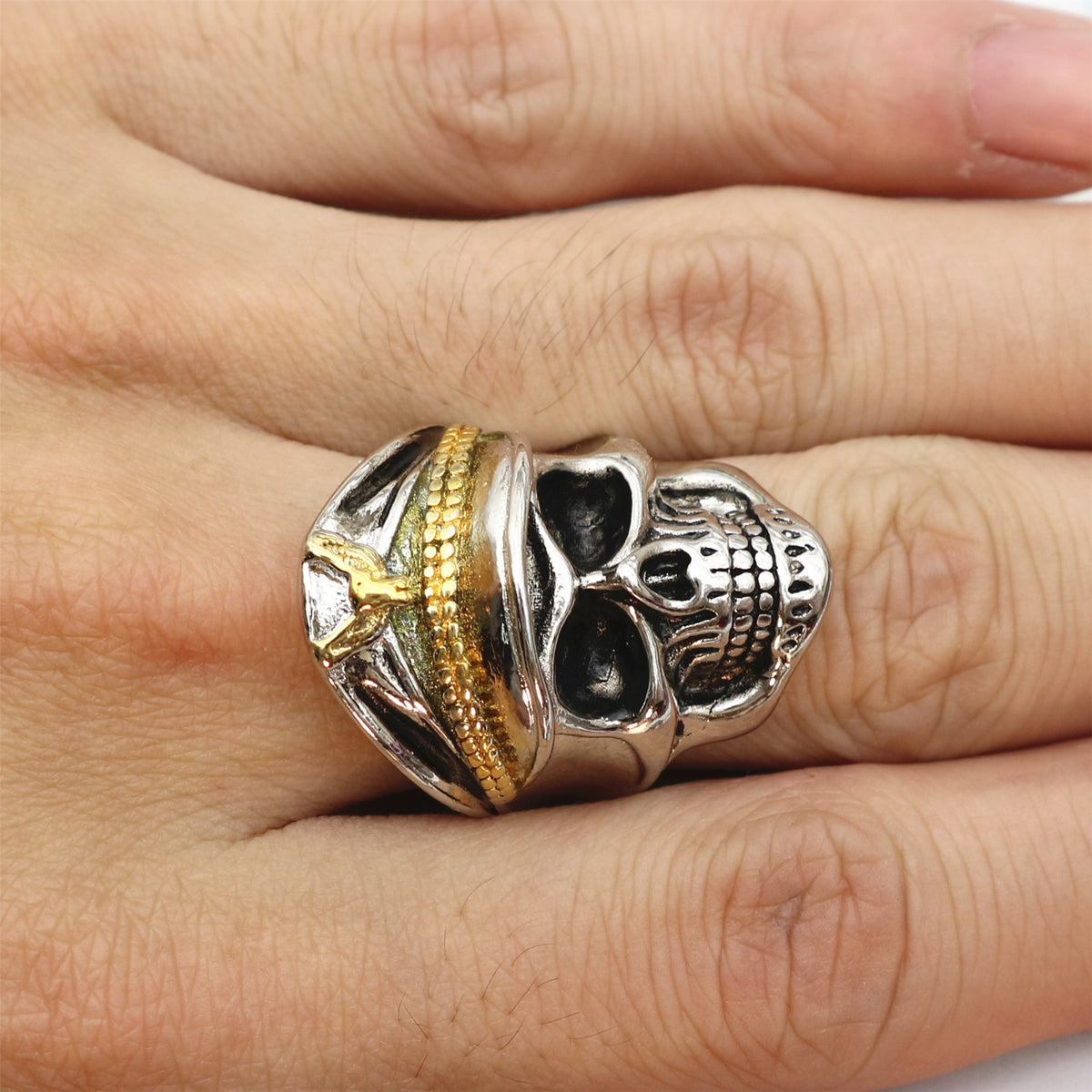 Retro Legion Skull Ring