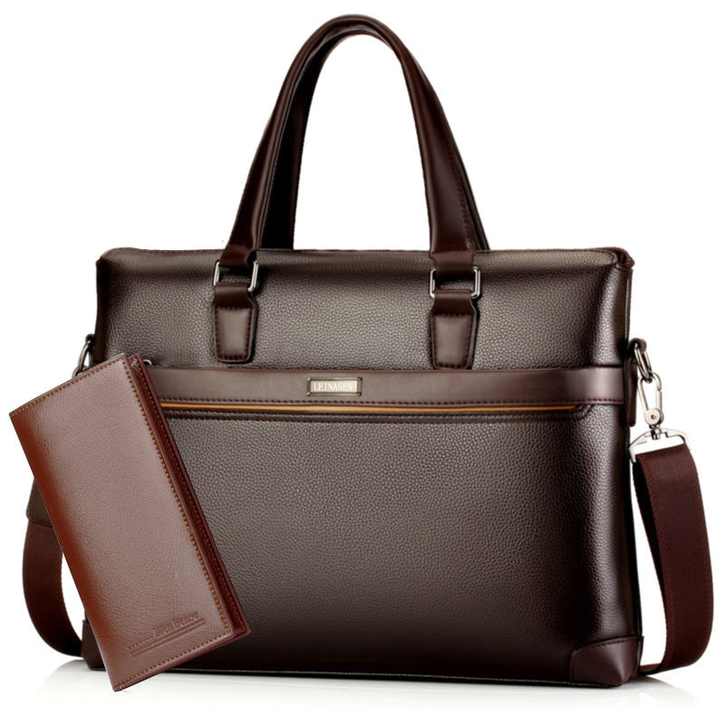 Men&#39;s diagonal handbag briefcase