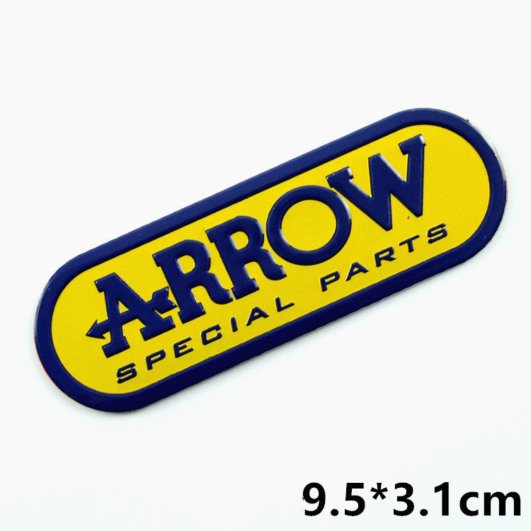 Motorcycle exhaust pipe high temperature sticker