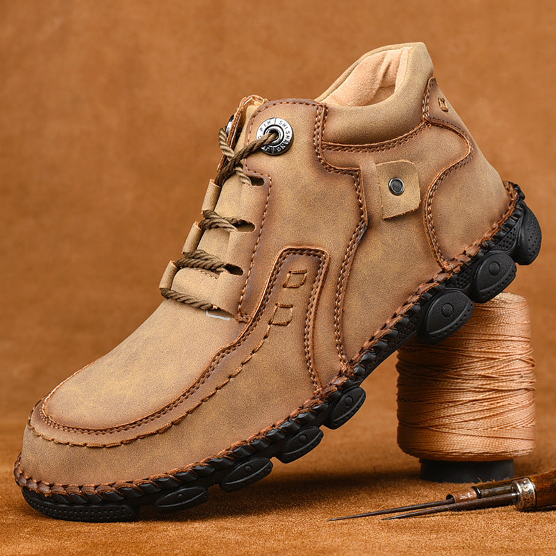 Retro British leather boots