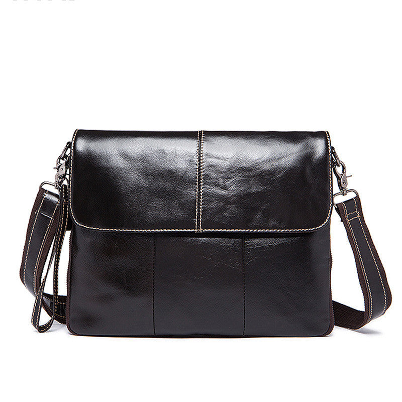Men&#39;s business flap shoulder bag