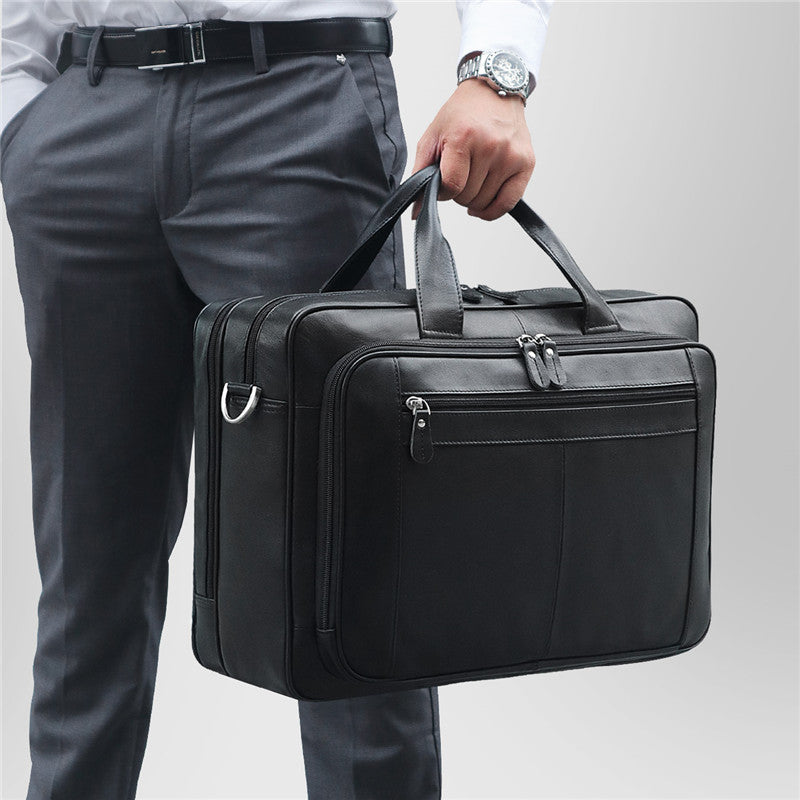 Men&#39;s leather briefcase