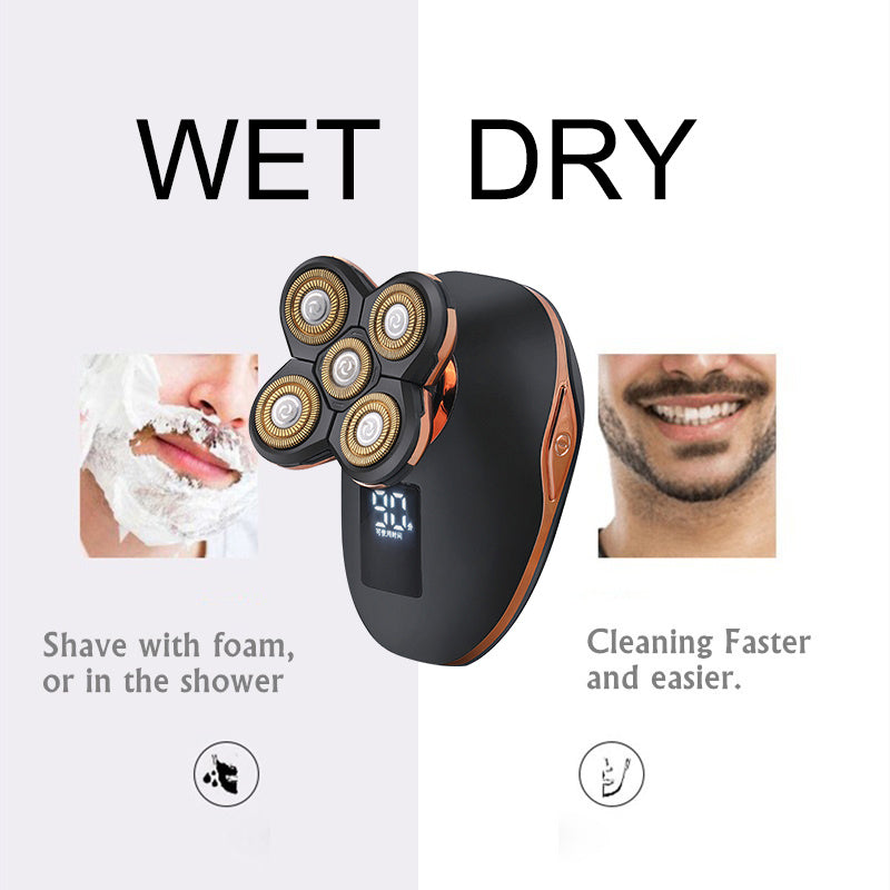 LCD digital display electric shaver