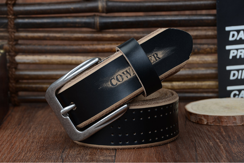Men&#39;s leather belt
