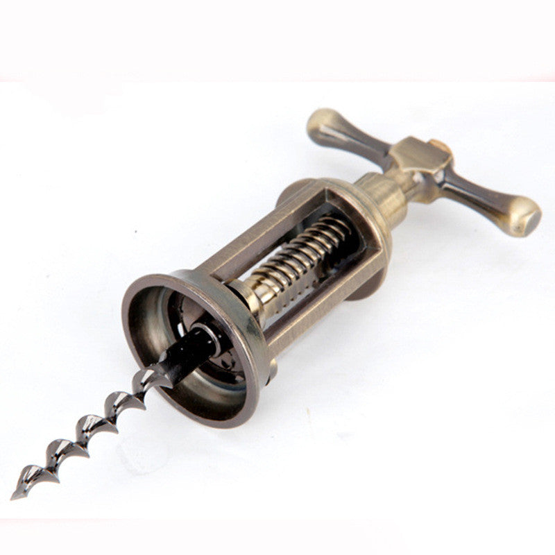 Vintage zinc alloy wine corkscrew