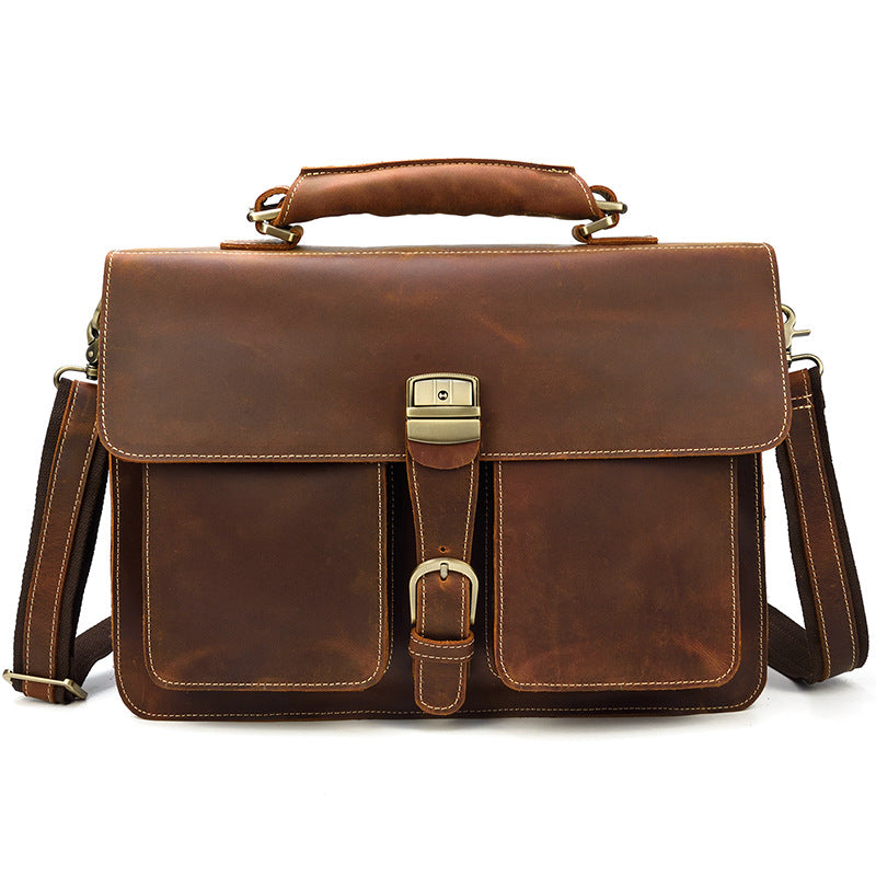 Men&#39;s leather briefcase