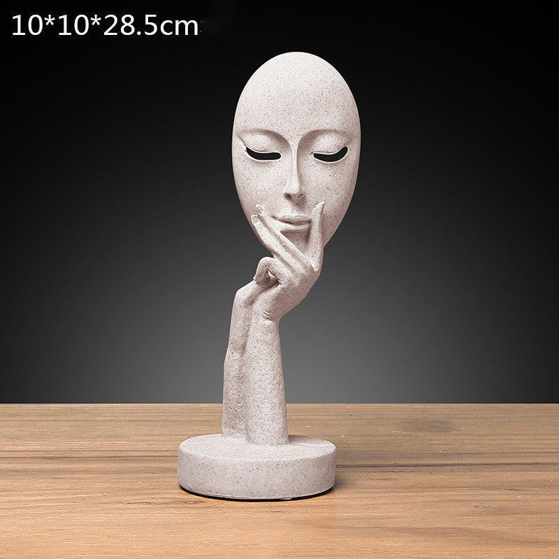 Character mask sculpture