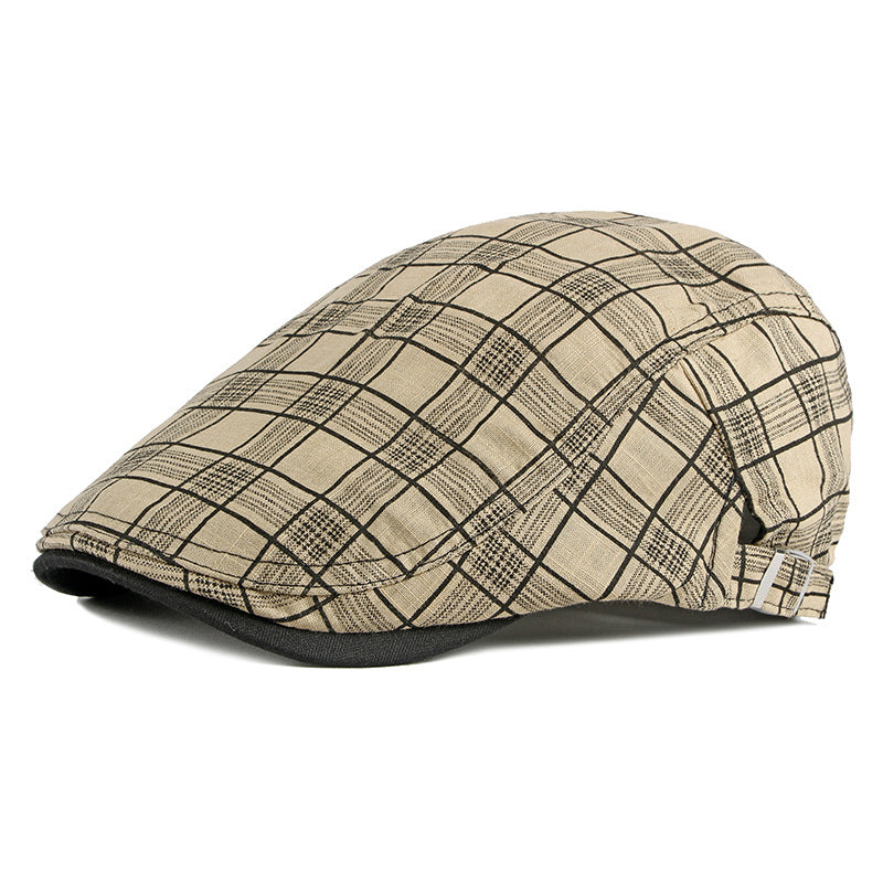 Men&#39;s Trendy Sunshade And Breathable Cotton British Cap