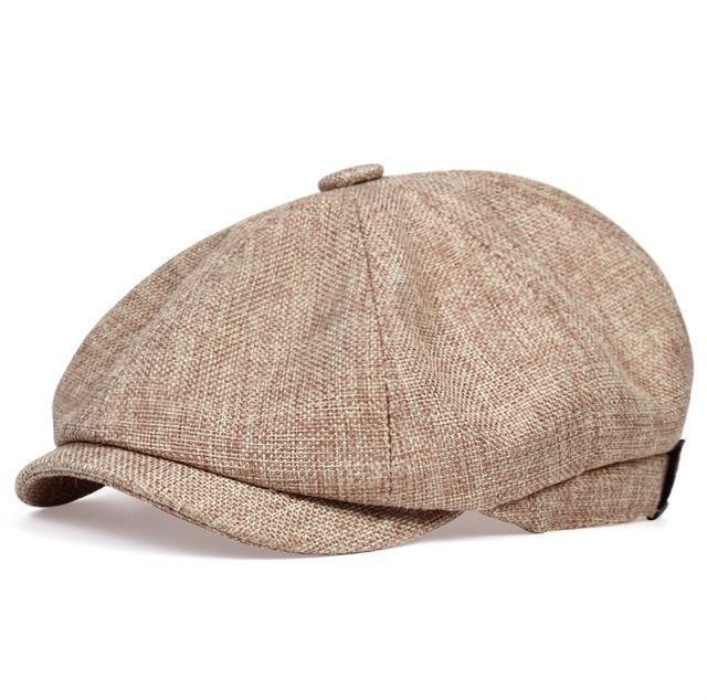 Men&#39;s Plus Size British Big Head Octagonal Hat