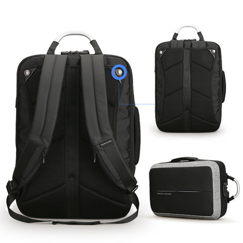 Men&#39;s backpack rechargeable usb computer bag