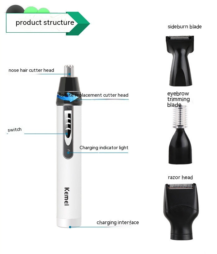 KM-6650 Multifunctional Electric Shaver Hair Clipper