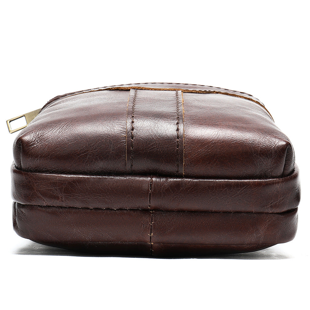 Vintage cowhide messenger bag