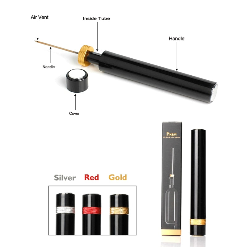 Small Size Wine Bottle Opener Air Pump Opening Tools Stainless Steel Pin Jar Cork Remover Corkscrew Bar Accessories
