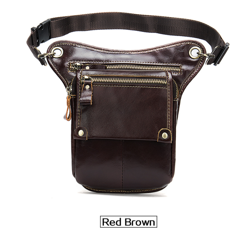 Vintage leather crossbody bag