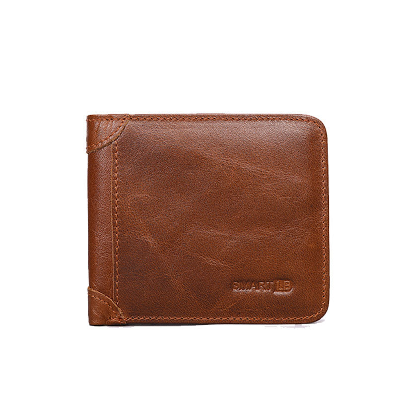 Men&#39;s wallet genuine leather