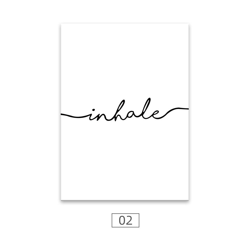 Nordic Black And White Art Canvas Painting Living Room Bedroom Home Decorative Painting