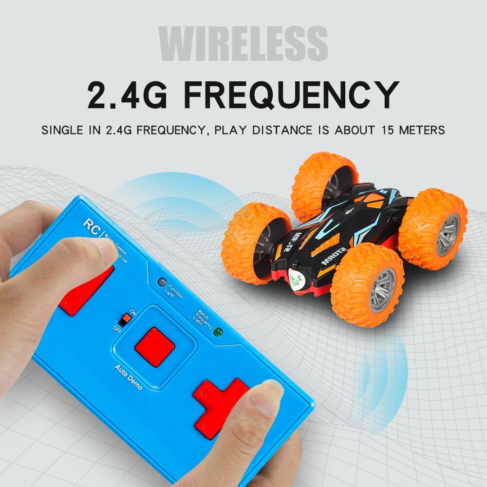 Double Sided 3D Flip Remote Control Car 2.4G 4CH Stunt RC Car Robot RC Car Toy Drift-Buggy Crawler Machine Radio Controlled Car