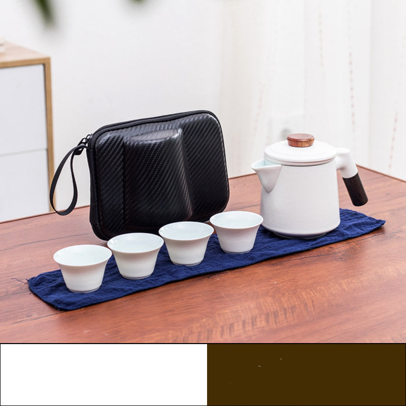 Travel Kung Fu Tea Set Small Ceramic Quick Guest Cup